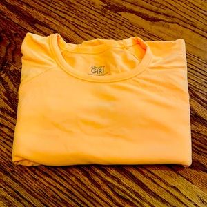 Orange/yellow Athleta Girls 12 tshirt